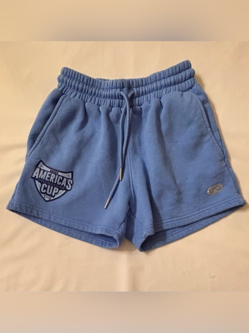 NFINITY Blue Drawstring Athletic Fleece Shorts